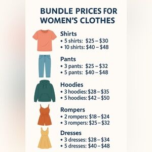 Women’s Clothing Bundle • Tops, Hoodies, Pants, Dresses • Great Condition